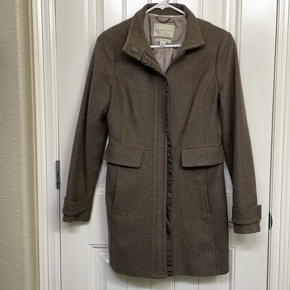 Banana Republic Brown Pea Coat